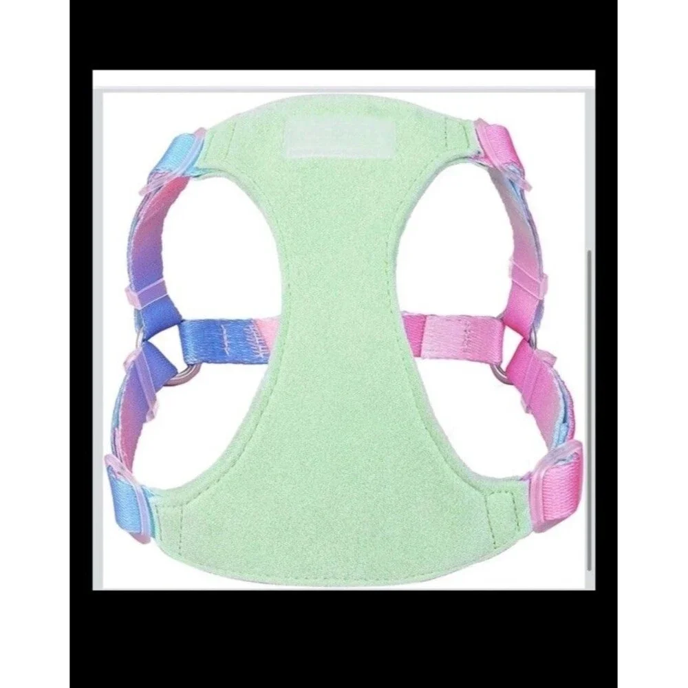 Touchdog Small Stylish No Pull Small Dog/Cat Harness &Leash Set Unisex Colorful